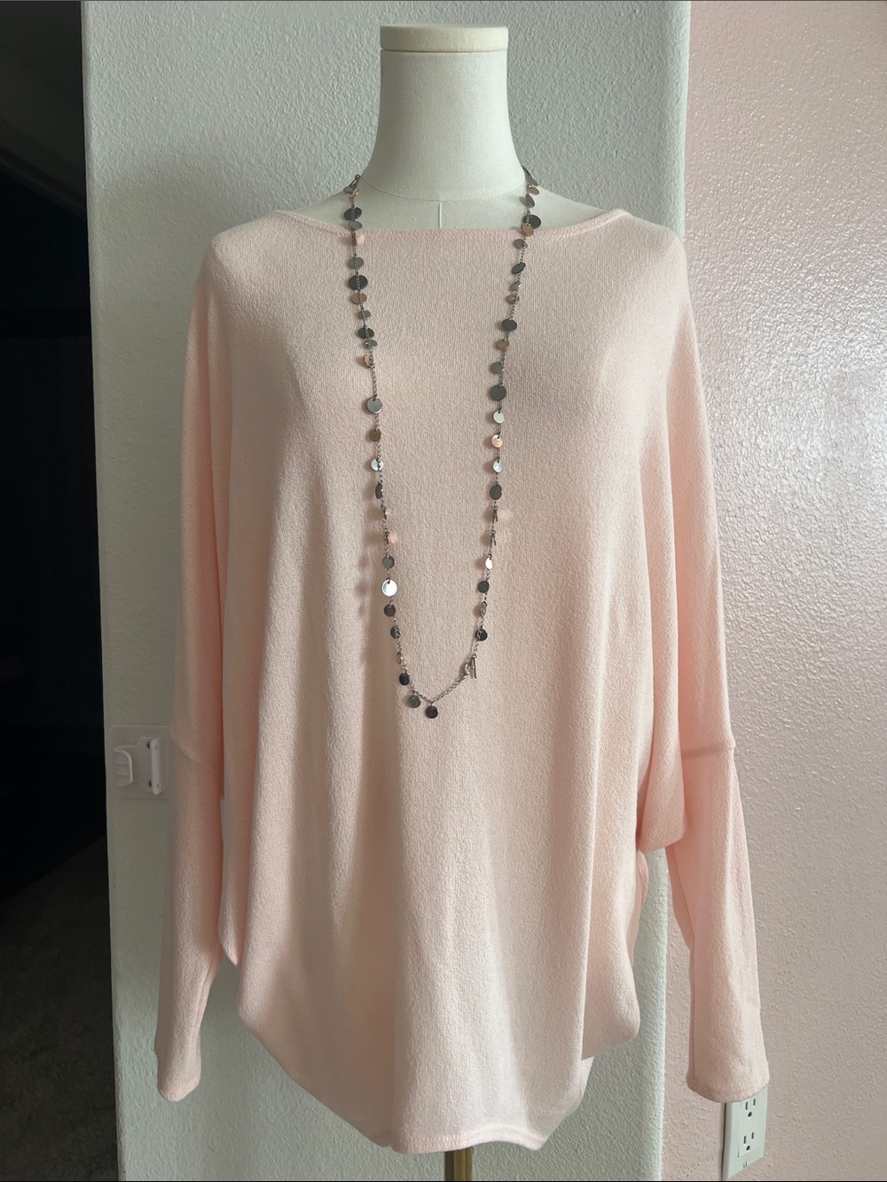 Blue Rain X Francesca’s - Light Pink Tunic Sweater
